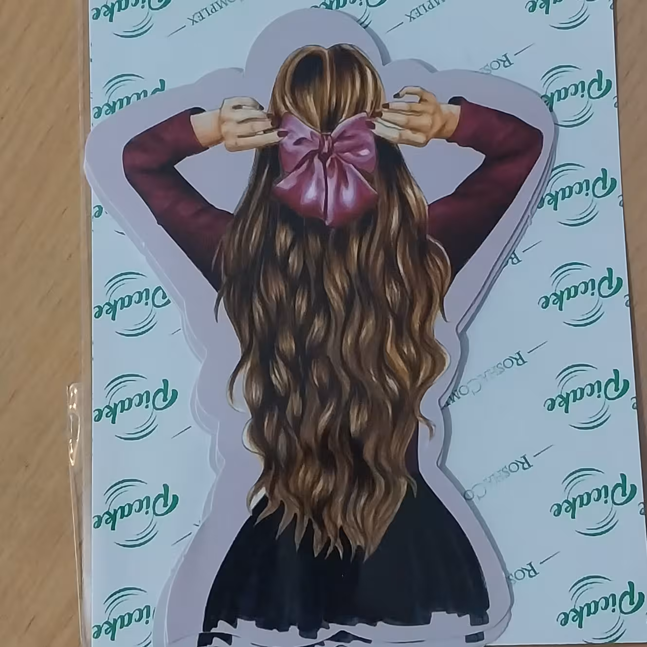 تاپر روی کیک تم تولد دخترانه (زنانه )2