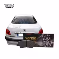 لنت ترمز عقب پژو 206 صندوقدار 1392-1400 برند وندا (VANDA)