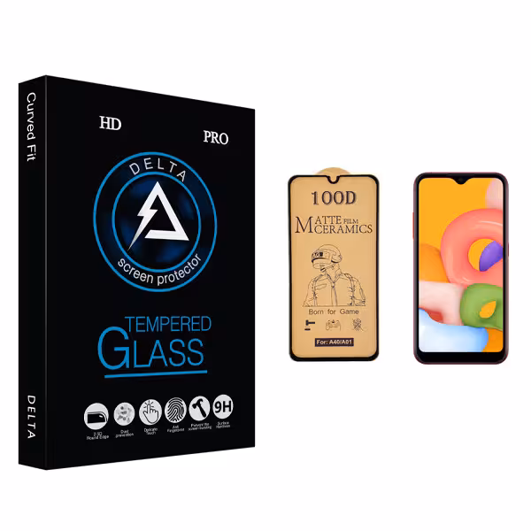 محافظ صفحه نمایش سرامیکی دلتا مدل HD مناسب برای گوشی موبایل سامسونگ Galaxy A01