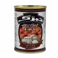 کنسرو لوبیا چیتی با قارچ تبرک 380 گرمی