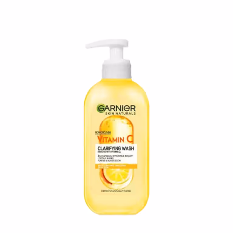 ژل شستشوی صورت گارنیر Garneir مدل Vitamin C حجم 200 میلی لیتر ا GARNIER Vitamin C gel wash 200ml
