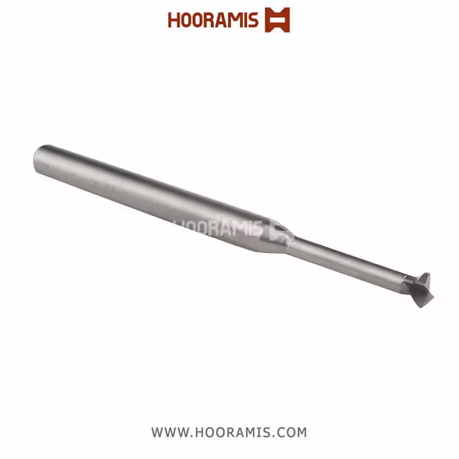 مته اختصاصی دو پر T شکل  8*100*35*9  از جنس Solid Carbide جهت پولیش داخلی در پروفیلهای uPVC در ماشینهای Elumatec , Rotox , Sturz , Urban , etc