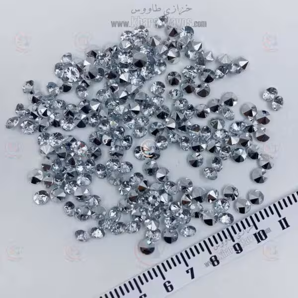 ریولی پلاستیکی سایز 6 ( نقره ای ) بسته 200 عددی