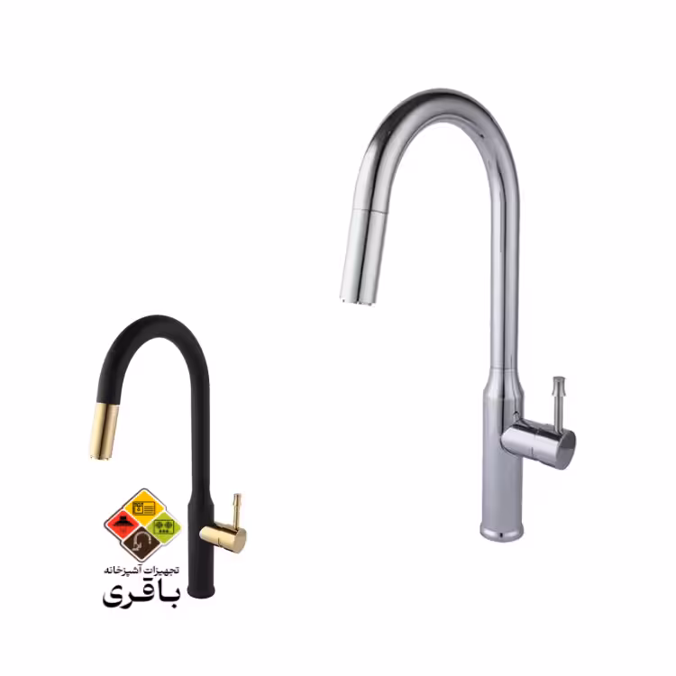 شیر ظرفشویی شاوری راسان مدل کارمن کروم مات