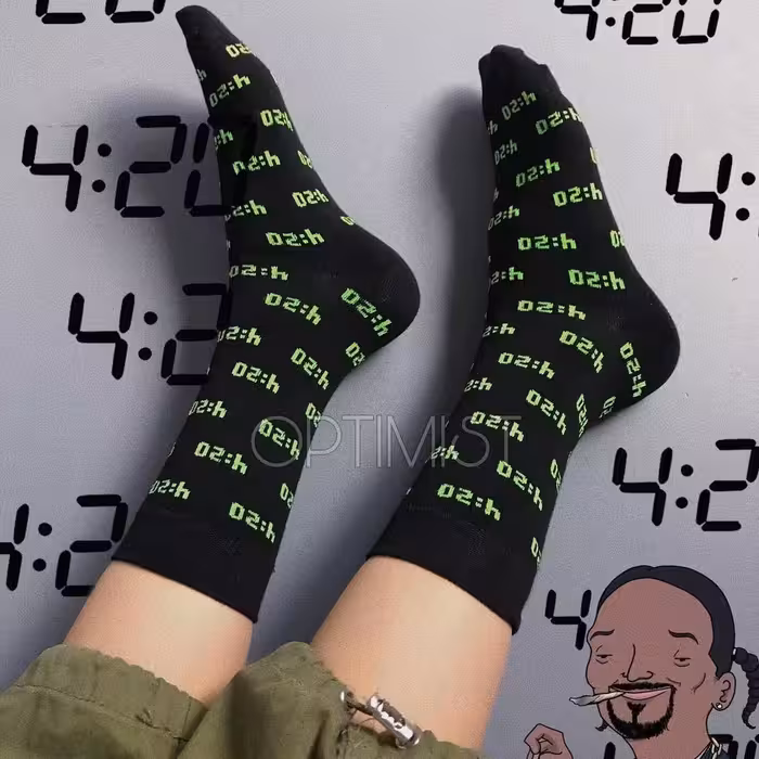 جوراب 4:20 ساقدار   نخ پنبه فری سایز