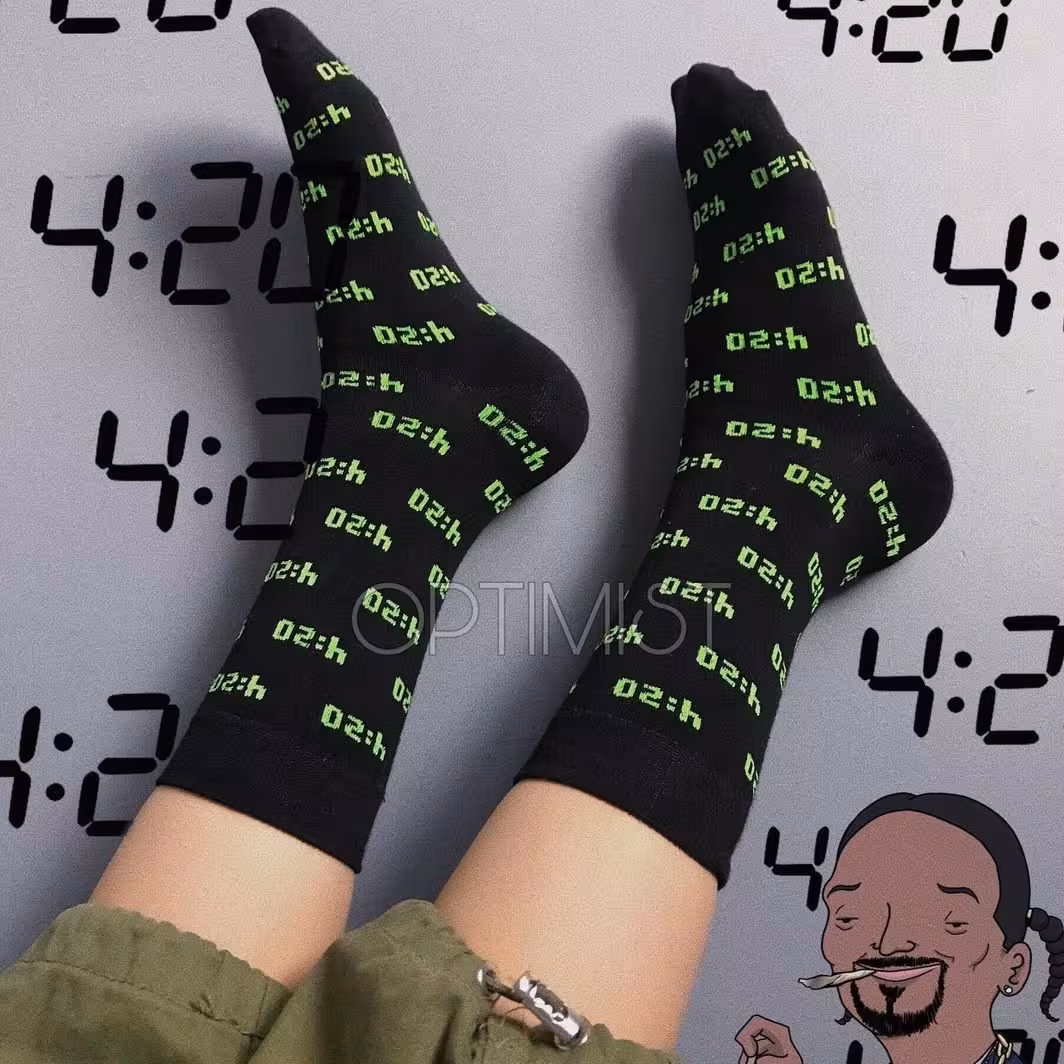 جوراب 4:20 ساقدار   نخ پنبه فری سایز