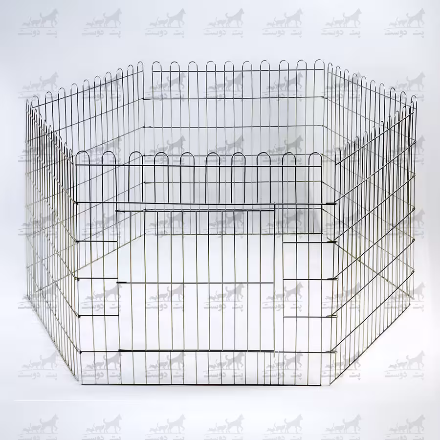 پارک سگ استیل سایز 60*60 – 6 ضلعی کد 1326