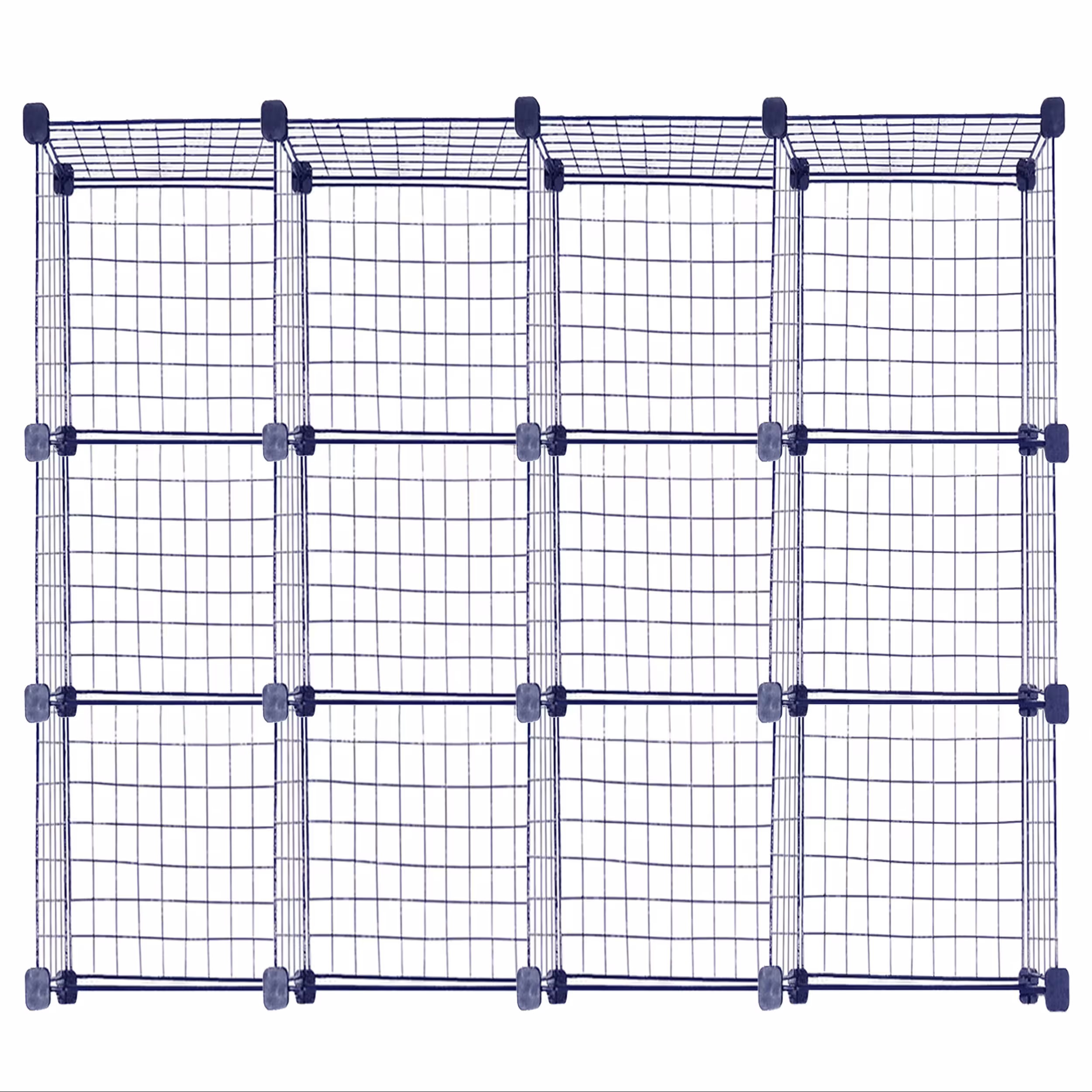 ست قفسه مشبک سه طبقه در چهار ردیف سایز 32x32(ارسال پس کرایه و به عهده مشتری)