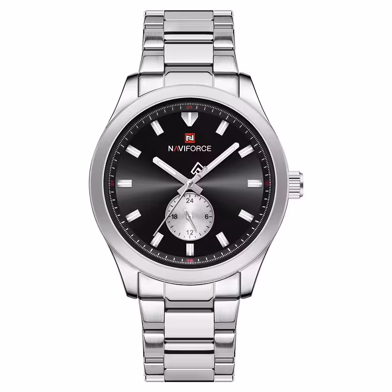 ساعت مچی عقربهای کوارتز مردانه نیوی فورس مدل NF9231SBS