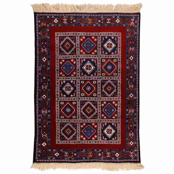 فرش قشقایی دستبافت دو و نیم متری یلمه