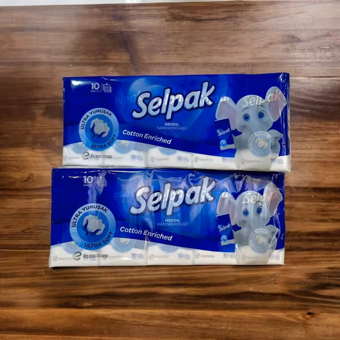 پک 10عددی دستمال جیبی سلپاک ترکیه
