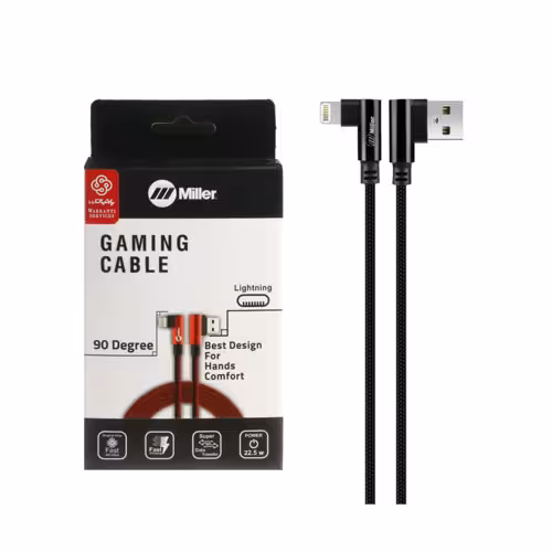 کابل شارژ 2 متری فست آیفون Miller مدل CA-1156 – مشکی