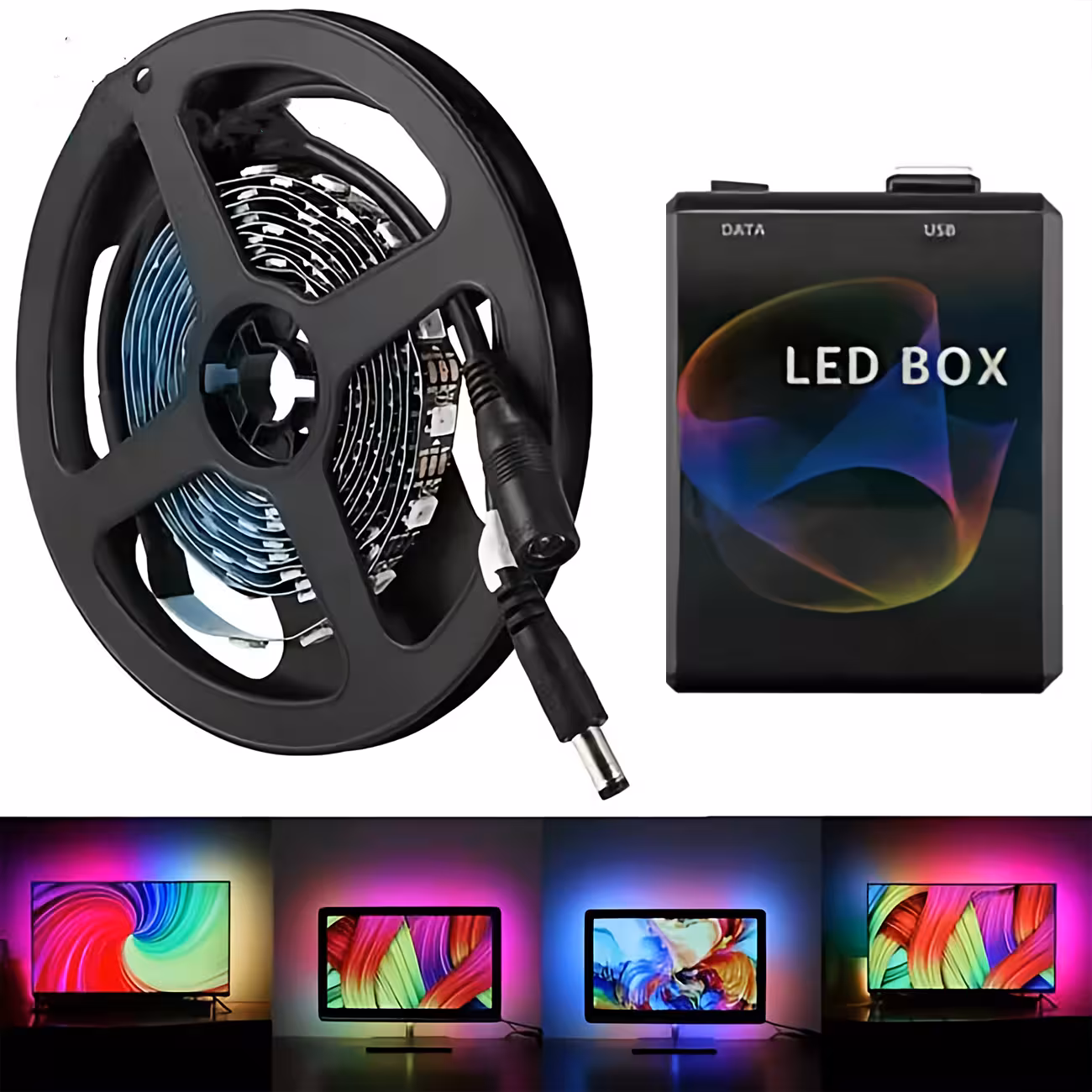 سینک باکس نورپردازی هوشمند تلویزیون 3 متری