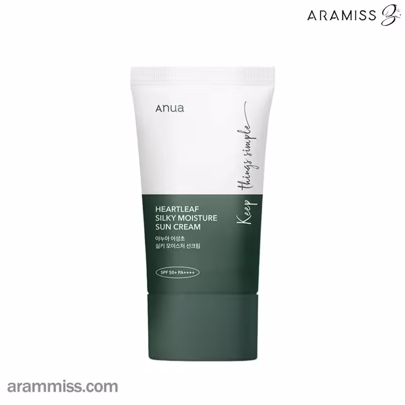 کرم ضد آفتاب SPF 50 هارت لیف سیلکی مویستر آنوا