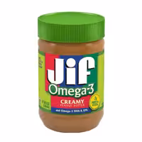 کره بادام زمینی جیف امگا 3 وزن 454 گرم