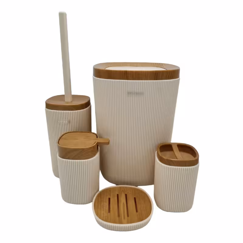 ست سرویس بهداشتی 5 پارچه مدل خطی کد DH53 | کالا مکس