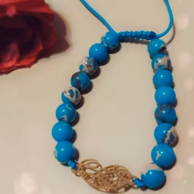 دستبند سنگ فیروزه آفریقایی