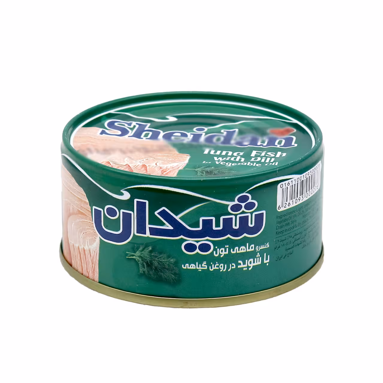 کنسرو ماهی با شوید در روغن گیاهی شیدان 180 گرمی