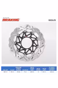 تجهیزات ترمز موتورسیکلت HONDA CBR 600 RR CB 1000 R WAVE PRE CERFORMANCE DISK سمت راست CTX ABS 1300CC Braking