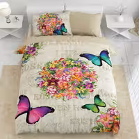 سرویس لحاف روتختی ترکسان کد D6 یکنفره 4 تکه