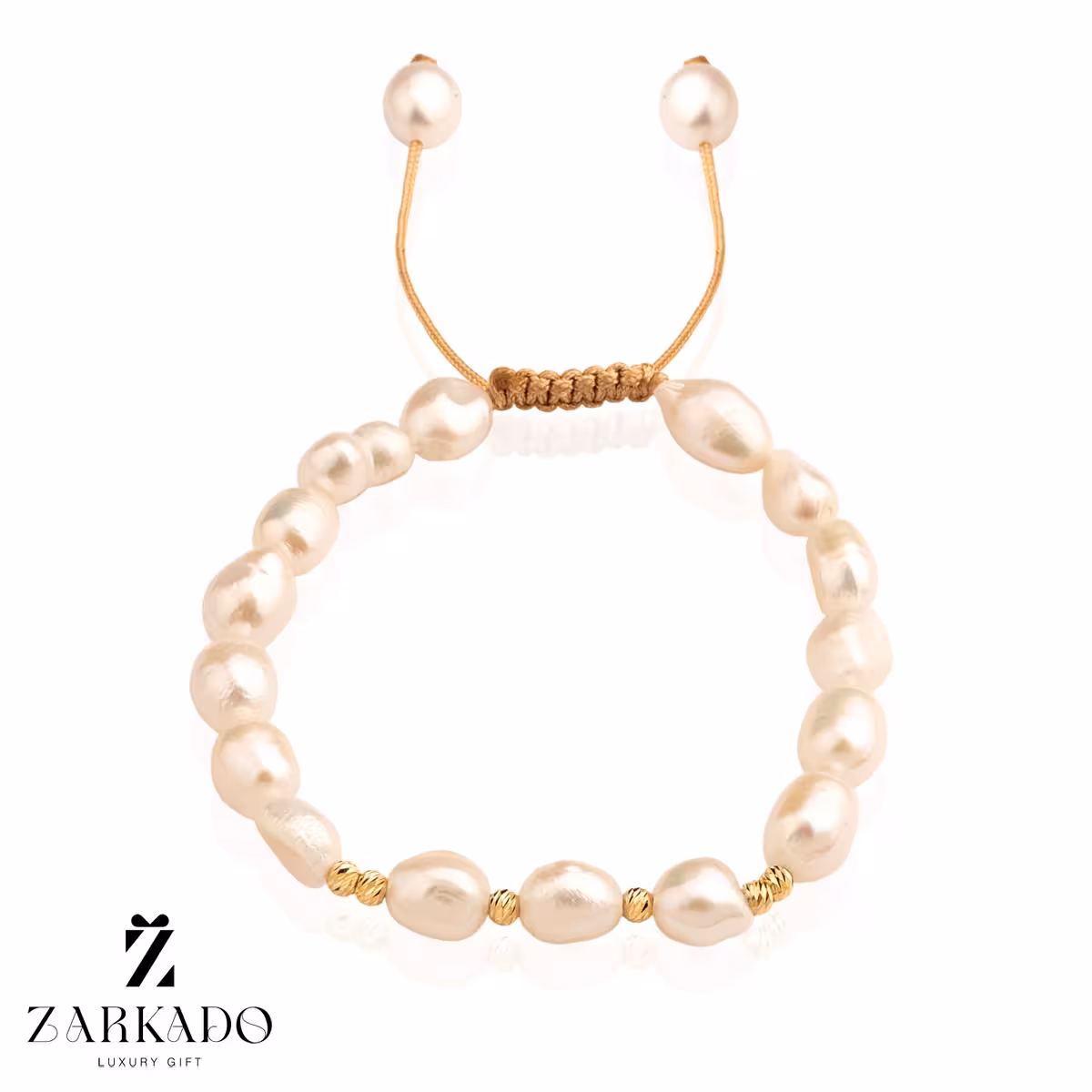 دستبند مروارید پرورشی و گوی البرنادو طرح 2
