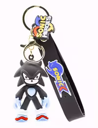 جاکلیدی سیلیکونی فانتزی طرح سونیک دراپ مشکی