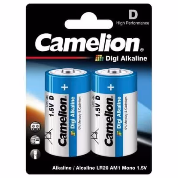 باتری بزرگ دیجی آلکالاین-کملیون-2تایی