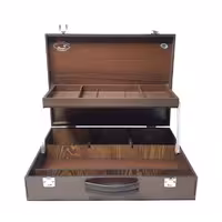 جعبه ابزار دولوکس صنایع هنر (دو طبقه چوبی)