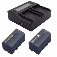 پکیج شارژر دوبل فوتومکس DUBLE NP-F770   دو باتری سونی NP-F770 خرید | قیمت - اگزیف