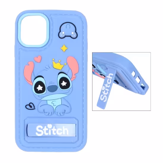 قاب گوشی موبایل سیلیکونی مدل Stitch استندشو
