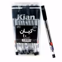 خودکار کیان بسته 50 عددی رنگ مشکی درشت نویس نوک 1 میلیمتر