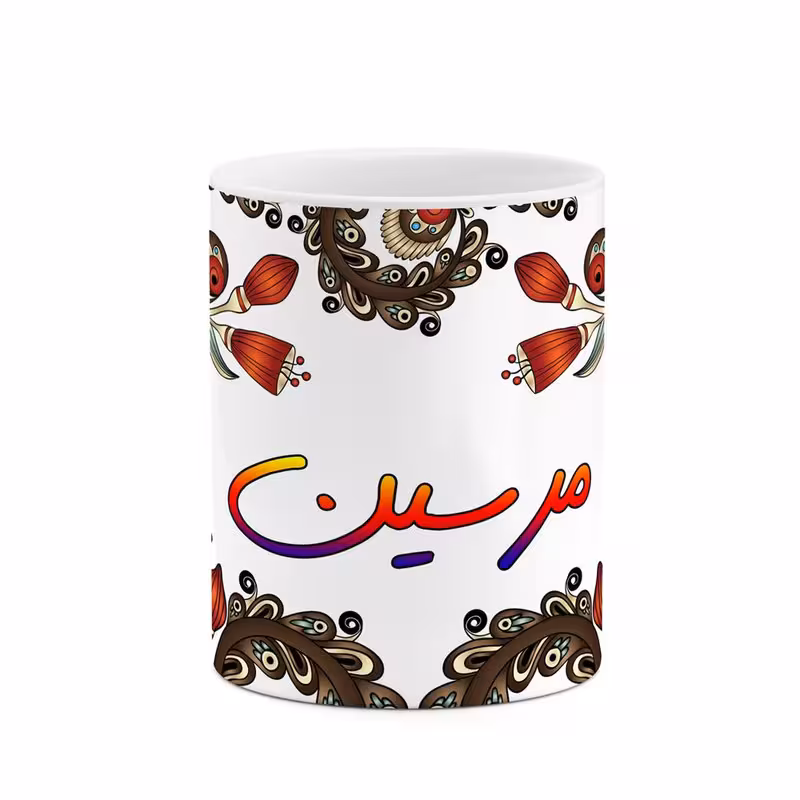 ماگ   اسم مرسین  سنتی گل و بته کد mgh47539