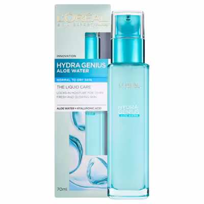 آبرسان لورآل مدل هیدرا جنیوس مناسب پوست های نرمال تا خشک حجم 70ml