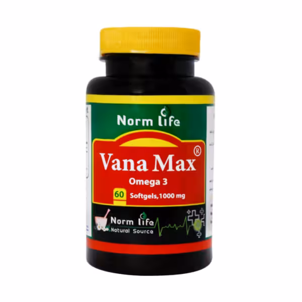 سافت ژل امگا 3 وانا مکس نورم لایف 1000 میلی گرم 60 عدد