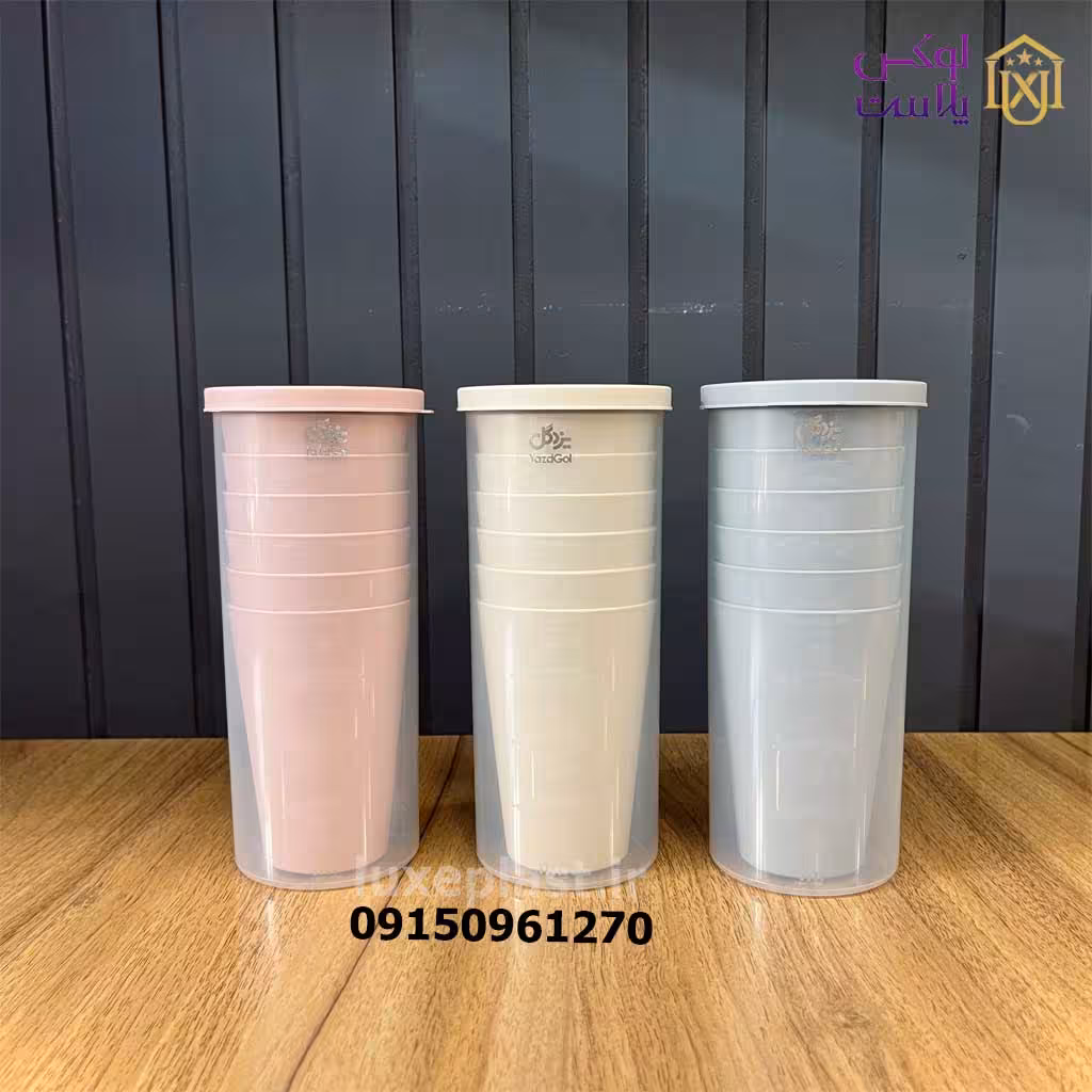ست لیوان 6 عددی یزدگل با ظرف نگهدارنده 8069