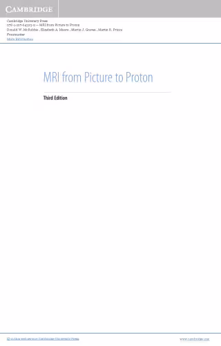 خرید و دانلود نسخه کامل کتاب MRI from Picture to Proton