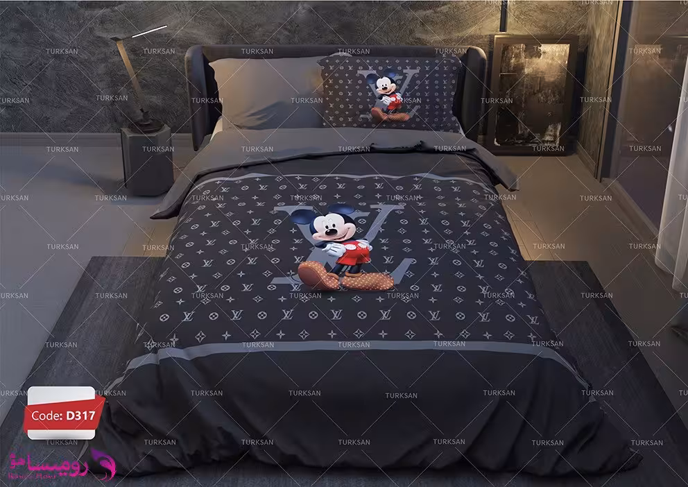 قیمت و خرید سرویس روتختی طرح لویی ویتون یک نفره برند ترکسان کد d317
