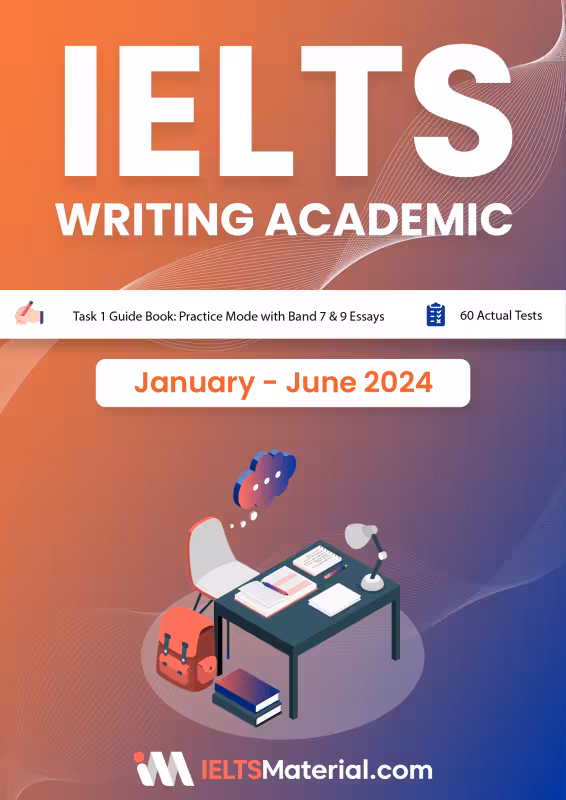 کتاب آیلتس رایتینگ تسک 1 ژانویه تا جون IELTS Writing Task 1 (Academic) Actual Tests (January-June 2024)