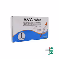 سرنگ انسولین یکپارچه آوا بسته 10 عددی حجم 1 میلی لیتر