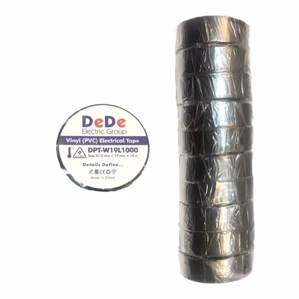 چسب برق dede مشکی-بسته 10تایی