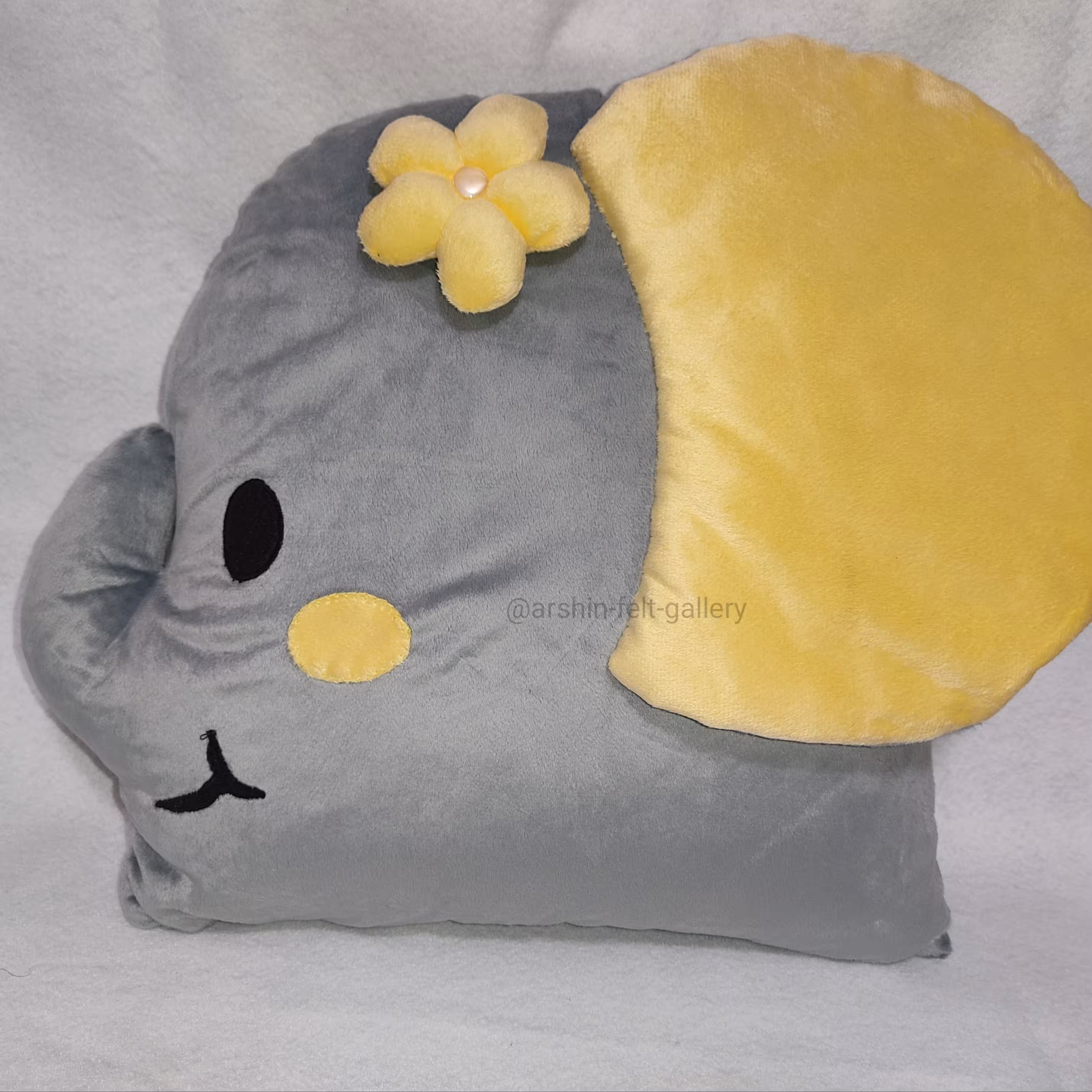 گارد تخت و کوسن عروسکی طرح فیل سایز40سانت 