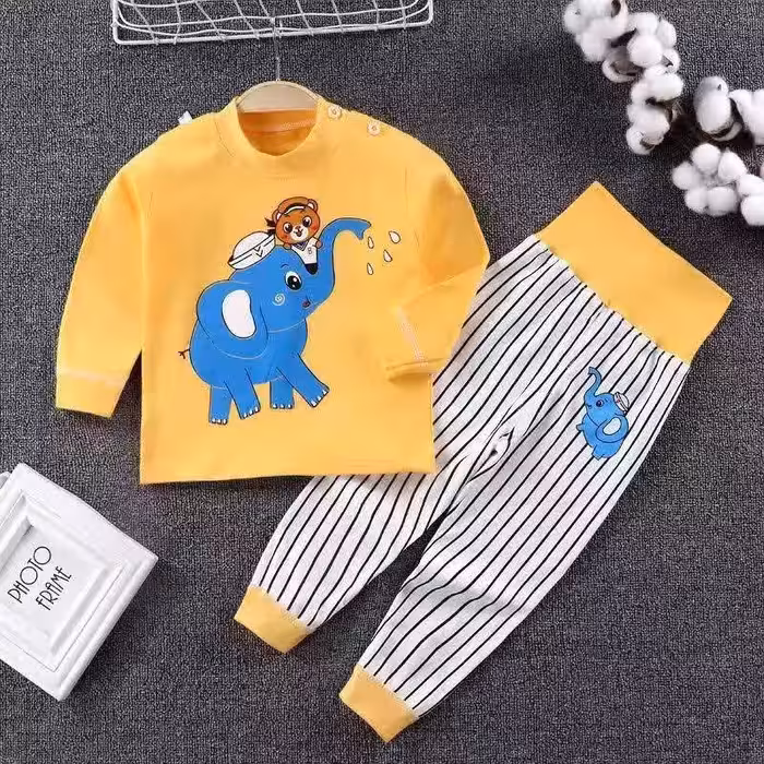 بلوز  شلوار اسپرت اورجینال اصل جنس نخ پنبه برای 9تا 3سال ضد حساسیت برای کودکان 