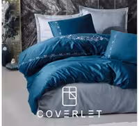 روتختی دونفره آبی طرح‌دار کاوری Gloria