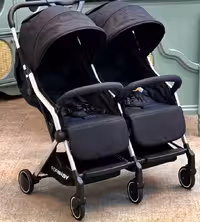 کالسکه دوقلو کنار هم فور بیبی جدید کابین سایز سبک وزن 4baby twin stroller