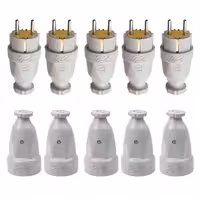 دوشاخه و مادگی برق تیراژه مدل s31 بسته 10 عددی | کالا مکس