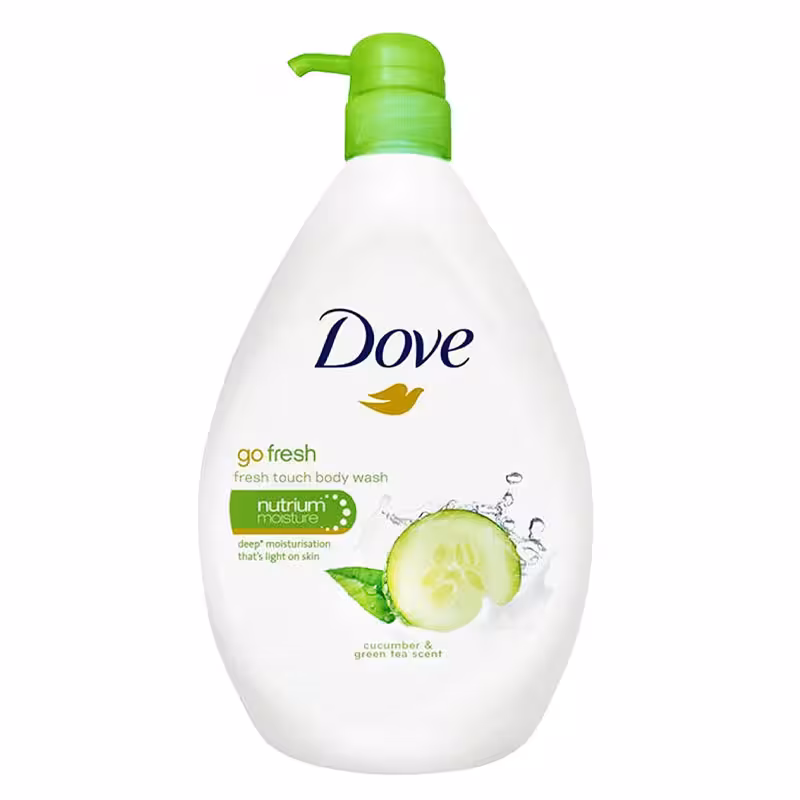 شامپو بدن داو عصاره خیار go fresh حجم 550ml