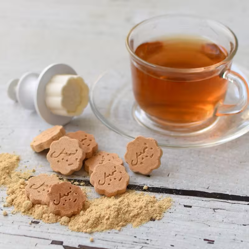 کاتر فشاری قند دمنوشی زنجبیل