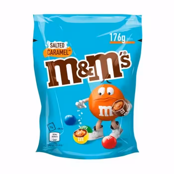 اسمارتیز کارامل نمکی ام اند ام m&ms حجم 176 گرم