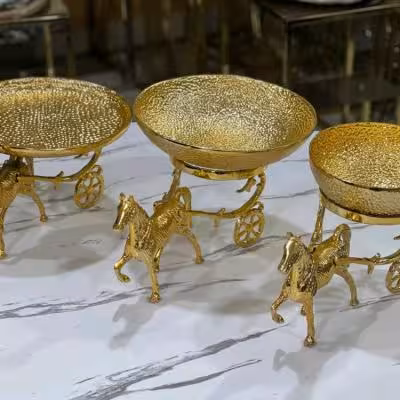 ست پذیرایی سه تیکه اسب کالسکه دار