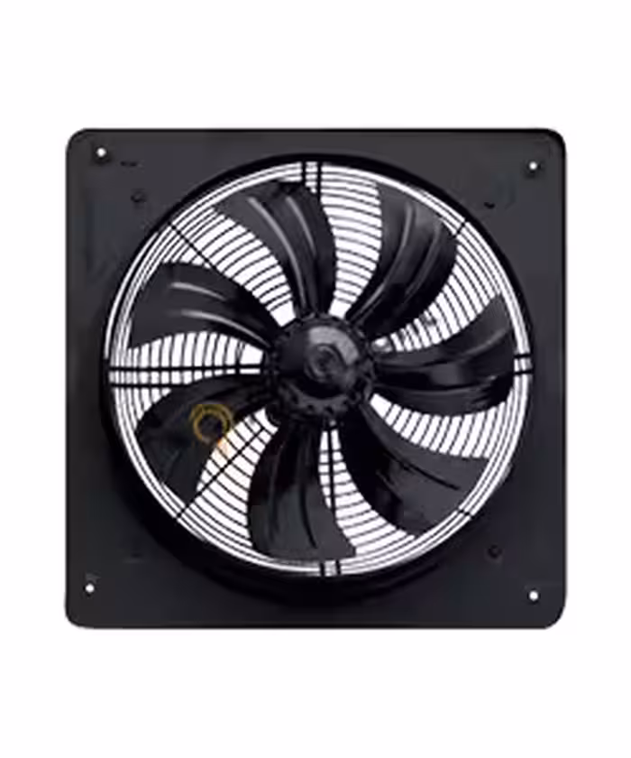 هواکش صنعتی ایلکا هفت پر فلزی دمنده با قاب دمنده مدل VIK-40A4T-H